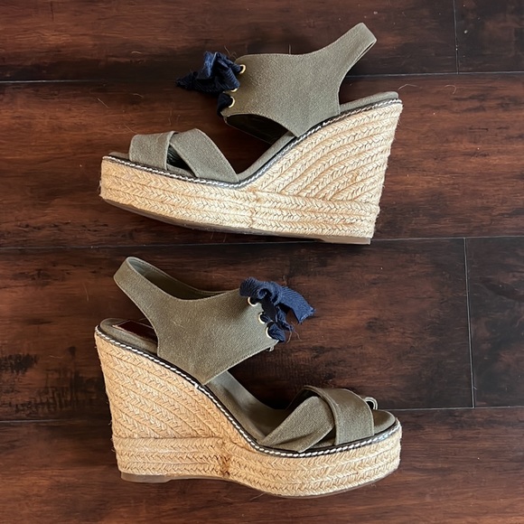 Tory Burch canvas wedges - Picture 2 of 5